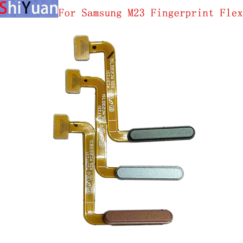 Кнопка датчика отпечатков пальцев Гибкий кабель Лента для Samsung M23 M236 Power Key Touch Sensor Гибкие запасные части